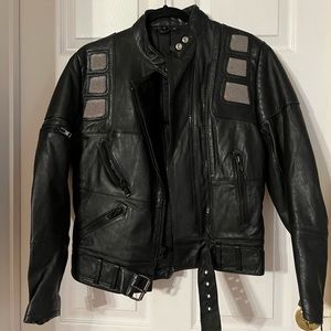 Leather Biker Jacket  Hein Gericke Motorcycle Size 40. Womens